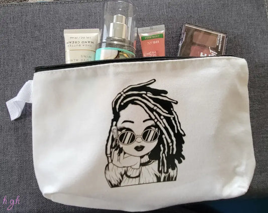 Canvas Cosmetic/Travel Bag - Dreds Pouch